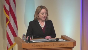 Defense Leader Speaks at Georgetown Conference