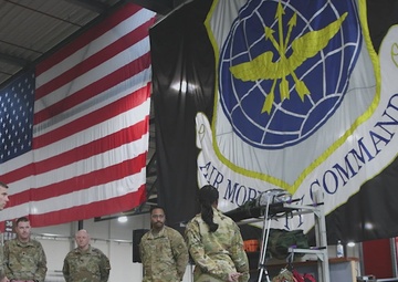 USAF Expeditionary Center Commander Visits Ramstein Air Base (1080p without graphics)
