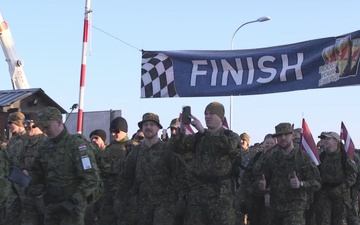KFOR RC-E Soldiers participate in DANCON Ruck March