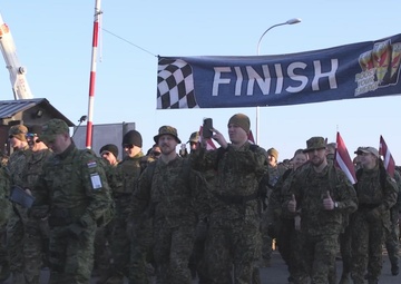 KFOR RC-E Soldiers participate in DANCON Ruck March