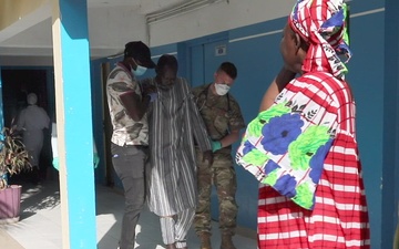 Vermont National Guard Physical Therapist Helps Rehabilitate Patients Thies, Senegal