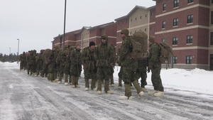 U.S. Marines with 2nd Landing Support Battalion Conduct a Hypothermia Lab in Fort Drum