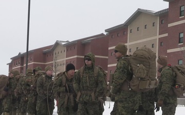 U.S. Marines with 2nd Landing Support Battalion Conduct a Hypothermia Lab in Fort Drum