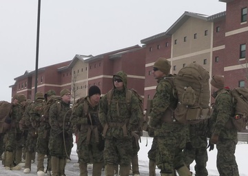U.S. Marines with 2nd Landing Support Battalion Conduct a Hypothermia Lab in Fort Drum