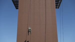 1st Battalion, 279th Infantry Regiment maintains readiness with rappelling training.