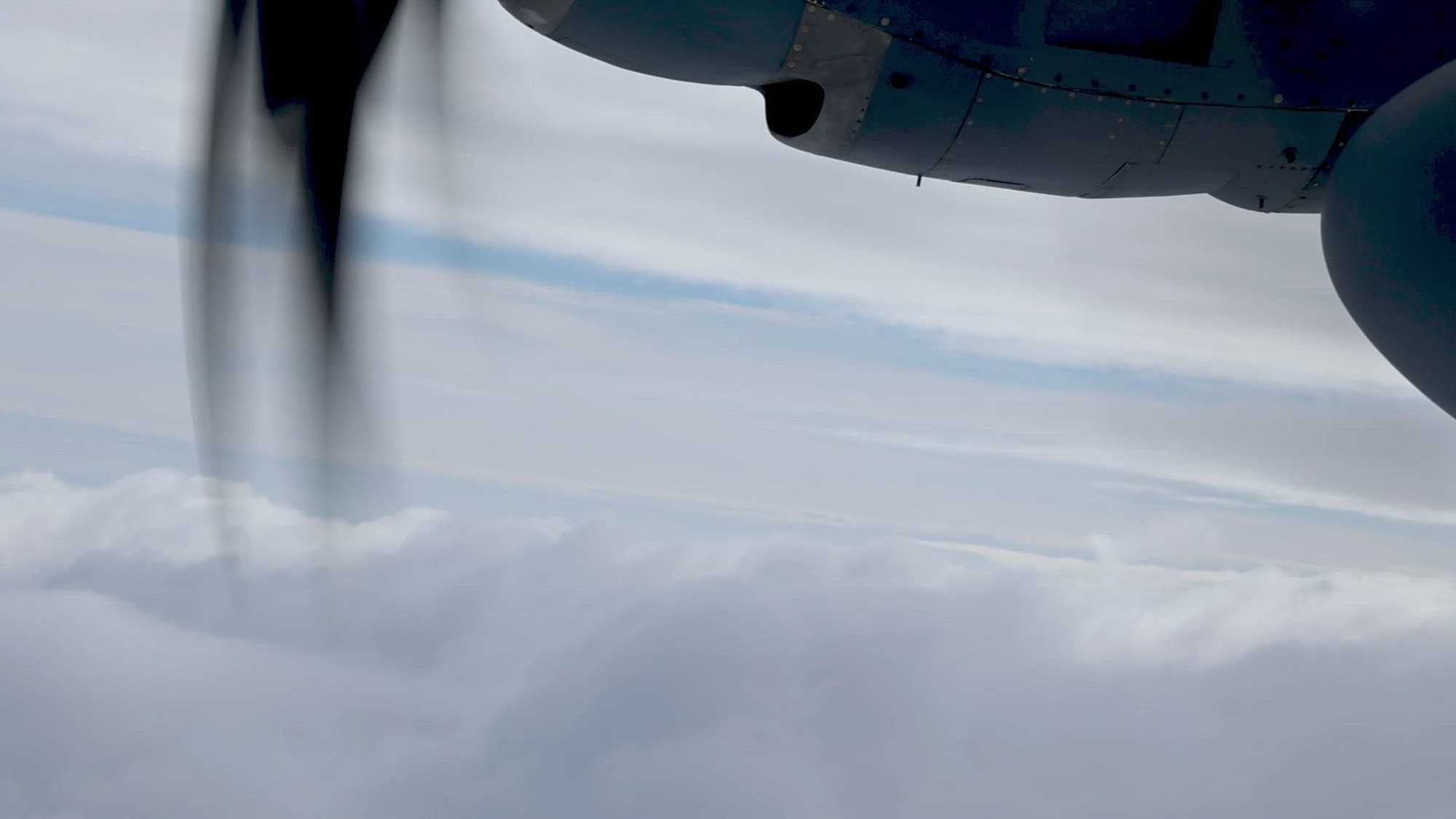 Two C-130 Hercules from the 153rd Airlift Wing, Wyoming Air National Guard, flies over snow-covered Wyoming and Nebraska during a training mission on Jan. 25, 2023. The 153rd Airlift Wing's primary mission is to provide combat airlift to our state and nation. (U.S. Air National Guard video by Jacqueline Marshall)