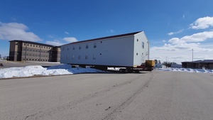 Contractors move second World War II-era barracks building at Fort McCoy, Part IV