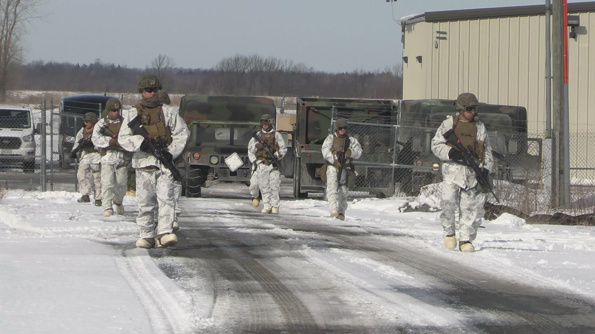 U.S. Marines with 2nd Landing Support Battalion (LSB), Combat Logistics Regiment 27, 2nd Marine Logistics Group, participate in disbursing operations on Fort Drum, New York, March 3, 2023. During the disbursing exercise, Marines with 2nd LSB sharpened their abilities to conduct different types of purchases, fill out finance paperwork and properly communicate with simulated vendors.(U.S. Marine Corps video by Lance Cpl. Jessica J. Mazzamuto)