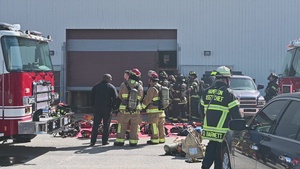 JBLE Responds to fire on base
