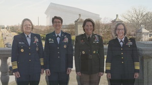 Gen. Van Ovost participates in the Beyond Firsts panel at Military Women's Memorial, Arlington, VA