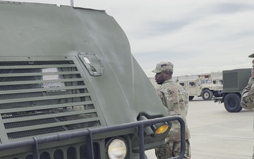 Soldiers conduct motor pool maintenance on sustainment vehicles 11