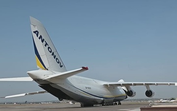 Ukraine Antonov AN-124 Ruslan delivers 101 tons of humanitarian cargo to Incirlik Air Base