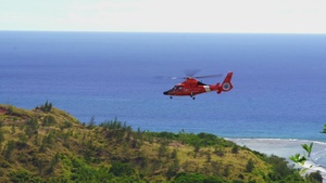 BRoll U.S. Coast Guard, Guam Fire Department conduct rescue hoist training in Guam