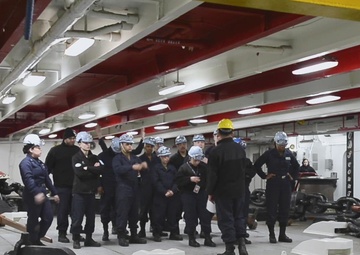 USS Theodore Roosevelt (CVN 71) conducts sea and anchor detail drills