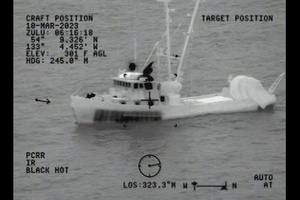 Coast Guard aircrew medevacs Canadian crewmember from vessel near Graham Island, British Columbia