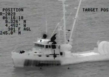 Coast Guard aircrew medevacs Canadian crewmember from vessel near Graham Island, British Columbia