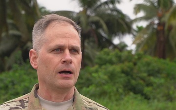U.S. Army Colonel Gary Walenda, J5 Director of Special Operations Command Africa, (SOCAFRICA) discusses Flintlock