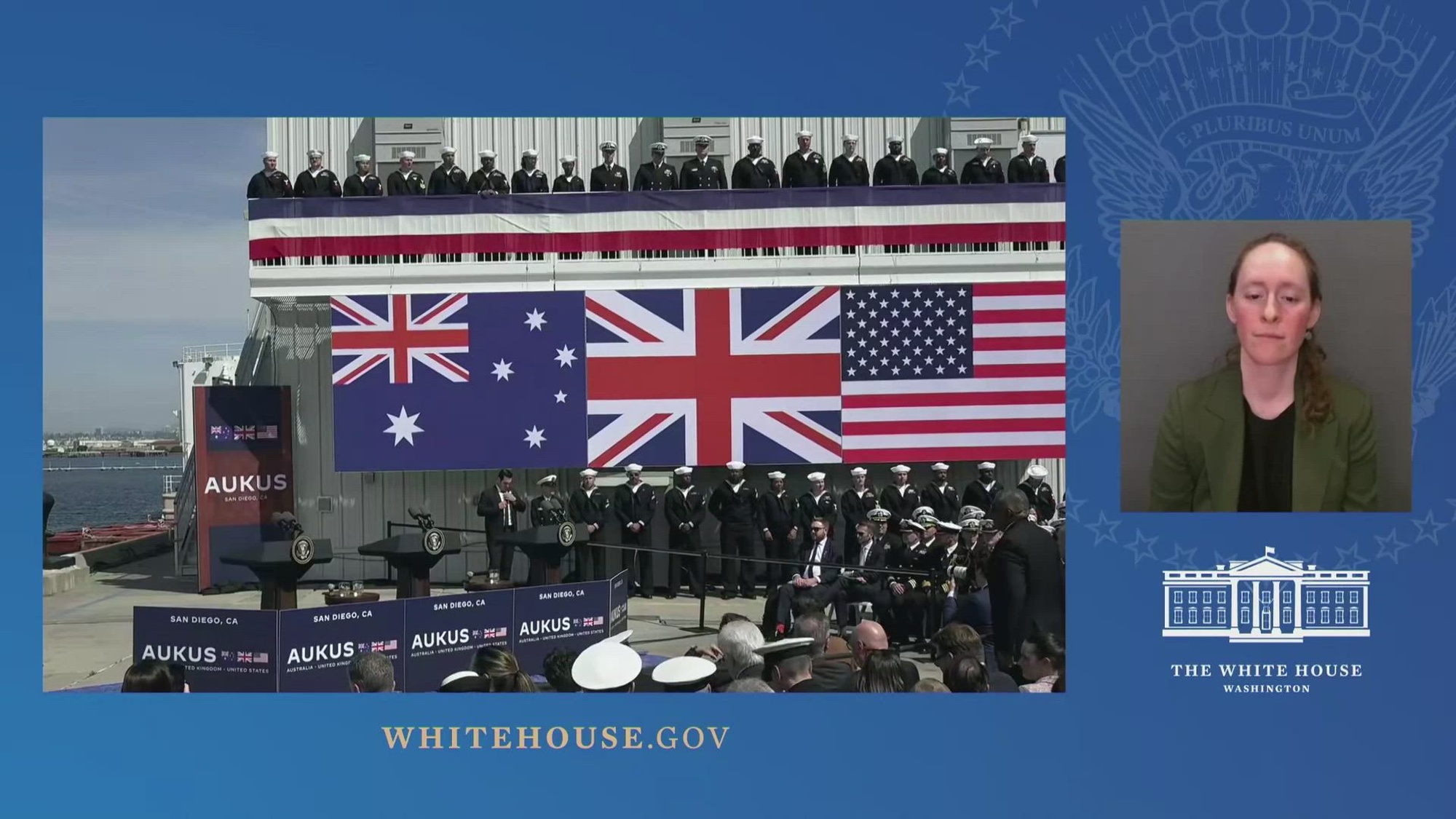 President Biden Delivers Remarks on the Australia – United Kingdom – United States (AUKUS) Partnership.

San Diego, CA