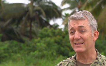 U.S. Navy Rear Admiral Milton J. Sands III, Commander of Special Operations Command Africa, (SOCAFRICA) discusses Flintlock