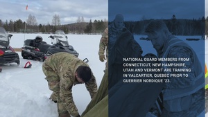 Guard members train in arctic Canada as part of Guerrier Nordique ’23