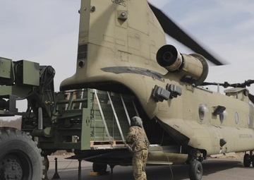 Hellfire Missile Draw During Exercise Warrior Shield B-Roll