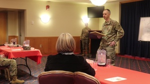 Fort McCoy Garrison commander provides final remarks during 2023 Women's History Month Observance at McCoy's Community Center