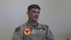U.S. Marine Corps Sgt. Brady Wulf travels the world as an MV-22B Osprey crew chief