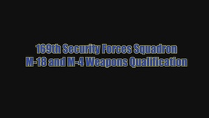 169th Security Forces Squadron weapons training