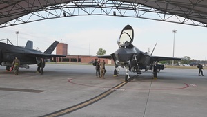 Hill AFB F-35 fighter jets conduct tactical flight operations with SCANG F-16 fighter jets