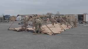 Exercise Agile Bison 23-1 Tent Set-Up B-Roll