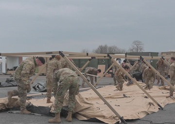 Exercise Agile Bison 23-1 Tent Set-Up B-Roll