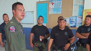BRoll U.S. Coast Guard aircrew conducts engagement with Guam Police Department, U.S Navy