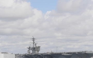 USS Theodore Roosevelt (CVN 71) returns to Naval Air Station North Island