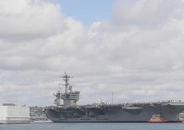 USS Theodore Roosevelt (CVN 71) returns to Naval Air Station North Island