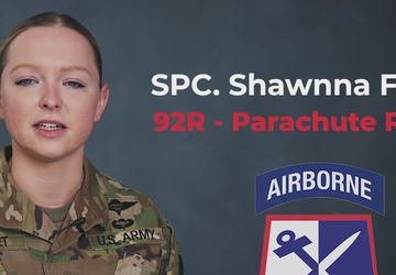 Rhode Island National Guard Women's History Month Spotlight: Spc. Shawnna Forget, 92R Parachute Rigger