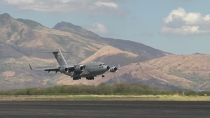 C-17 Globemaster III delivers equipment in support of Philippines oil-spill response