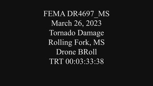 Mississippi Tornado Damage Broll