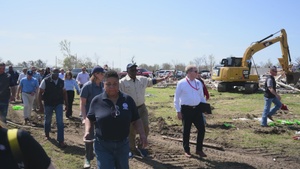 Mississippi Tornado Damage Site Visit