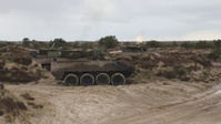 [B-roll] Danish soldiers Fire the Piranha V during Dynamic Front 23