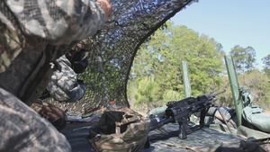 Sustainment Soldiers conduct base defense live fire