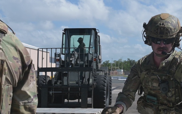 181st Airlift Squadron exercises method-B cargo drop