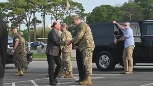 Paraguayan President Mario Abdo Benítez tours the Hurlburt Field