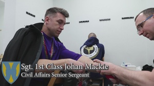 Sgt. 1st Class Johan Mackie competes in Polish Armed Forces MMA Friendship Match Part 3