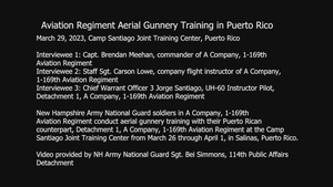 Aviation Regiment Aerial Gunnery Training in Puerto Rico