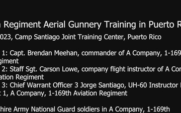 Aviation Regiment Aerial Gunnery Training in Puerto Rico