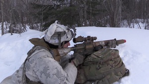 11th Airborne Soldiers engage in simulated combat during JPMRC-AK 23-02