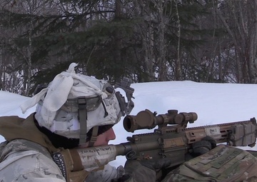11th Airborne Soldiers engage in simulated combat during JPMRC-AK 23-02