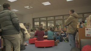 OCONUS elementary school reads across America - B Roll