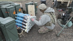 Oklahoma Army National Guard 1-179th Infantry Regiment Pre-Mobilization Training mortar qualification range B-Roll