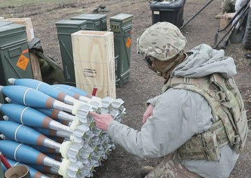 Oklahoma Army National Guard 1-179th Infantry Regiment Pre-Mobilization Training mortar qualification range B-Roll